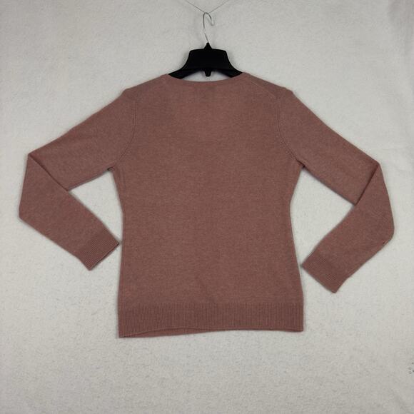 Charter Club 100% Cashmere Sweater P/M Pink V-Neck Soft Luxury Pullover - Picture 7 of 7